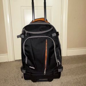 eBags rolling travel backpack/suitcase with packing cubes